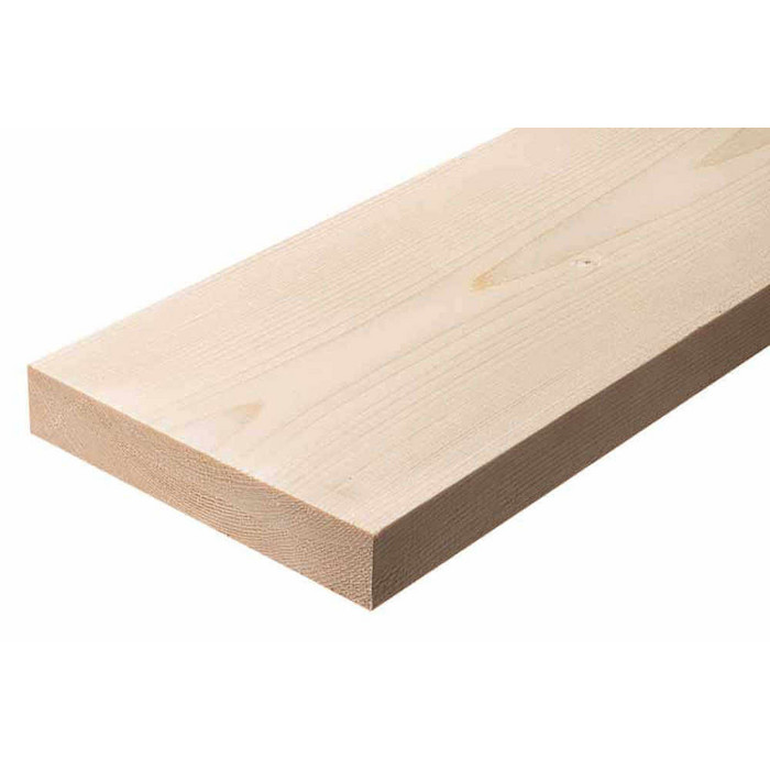 Доска строганная завальцованная сухая 45х145х6000 сорт АВ